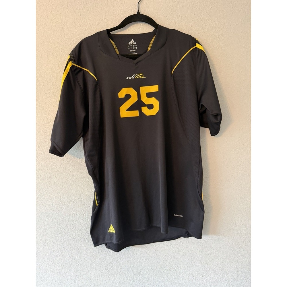 Adidas Climacool Adipure Men's Black And Yellow Jersey Size Large #25
